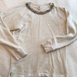 Jcrew jewel collar sweater